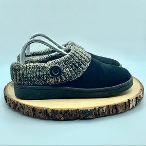 clarks knit collar clog